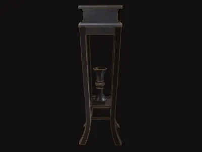 Medieval Furniture V07 Low-poly 3D model