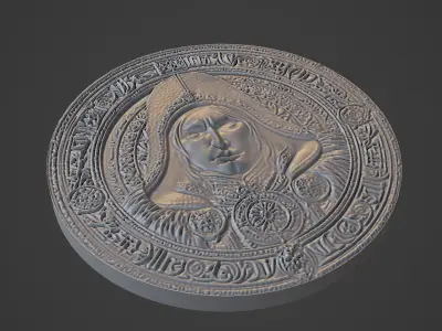 Attila Medallion 3D print model