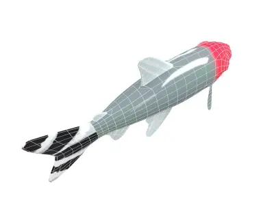 Srummynose Tetra fish animated Low-poly 3D model