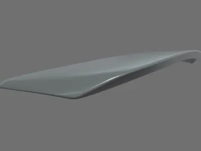Car Spoiler 05 Low-poly 3D model
