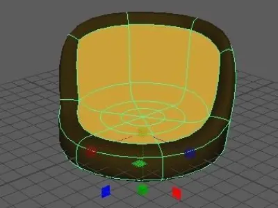 sofa and 6 more objects 3D model