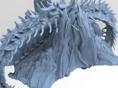 Japanese Genma mountains 3D model