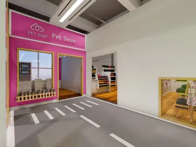 Modern Baby Store - Children Experience Center 3D model