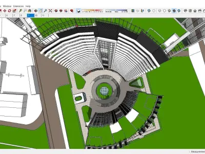 Sketchup Residential Complex A7 3D model