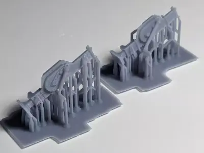 WWII German jacks and jack blocks 3D print model