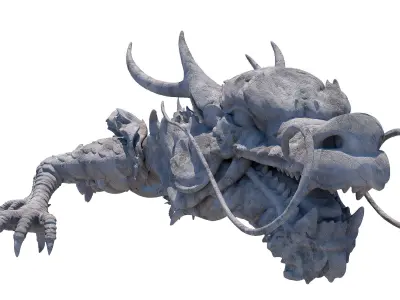 Sculpture-001 dragon 3D model
