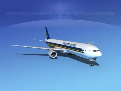 Boeing 777-300 MP Singapore Airlines 3D model