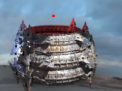 Giant Mech Tech wheel 3 3D model