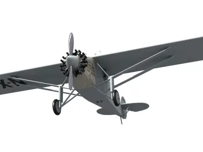 Spirit of St Louis Ryan NYP Monoplane 3D model