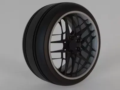 tire und rims cocnept tuning part 3D model
