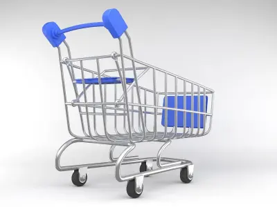 Shopping Trolley 3D model