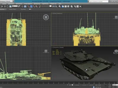 israel merkava 4 3D model