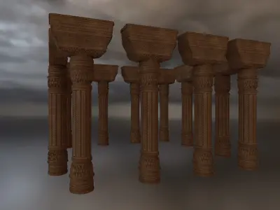 Ratneshwar Mahadev Temple - Game and Movie Ready Low-poly model Low-poly 3D model