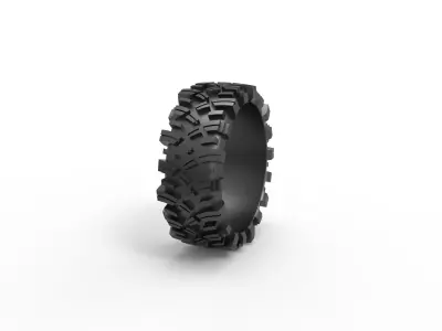 Rock bouncer tire Ring 3D print model