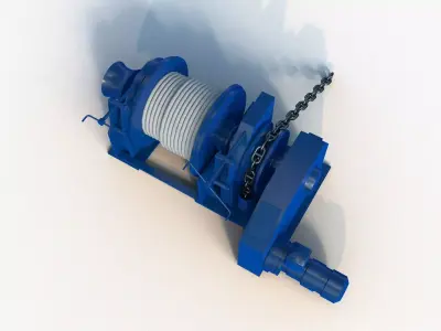 Anchor-Mooring Winch 3D model