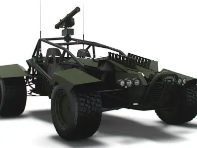 Generic Military Buggy ATGM 2023 3D model