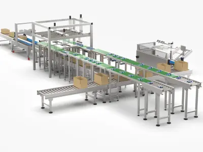 Automatic Salt Factory Packing Machine 3D model