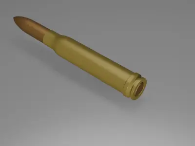 German Bullet Free Free low-poly 3D model