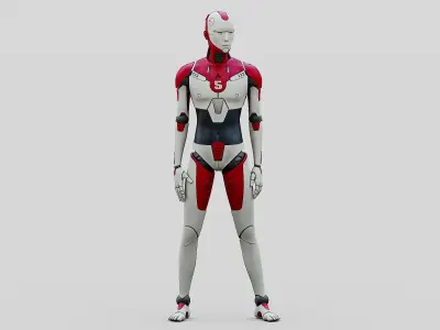 HUMANOID ORPHEUS-E  Rigged for Unreal Engine - Unity - MIXAMO 3D model