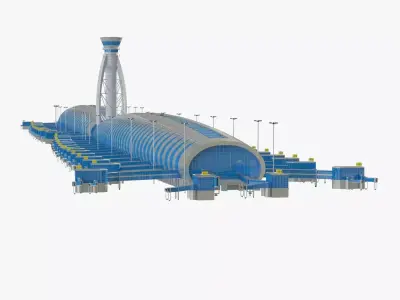 Dubai International Airport 3D model