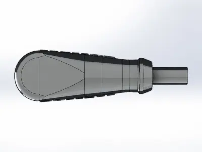 Sensor Indutivo Angular Baluff BES M12EI Inductive Sensor 3D model