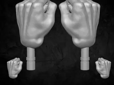 Hand Collection 3D printable files for Action Figures 3D print model