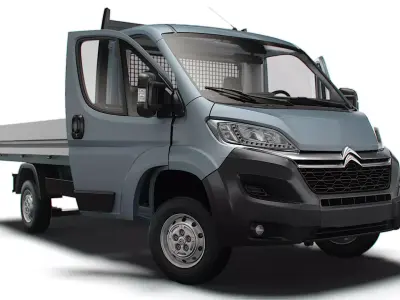 Citroen Jumper SingleCab Tipper HQInterior 2023 3D model