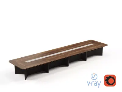 Modern Office Meeting Table For Director Free 3D model