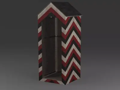 German WW2 Guardpost Free 3D model