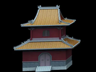 Collection of ancient buildings in Asia 