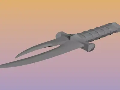 Tarkov Cultist Knife 3D model