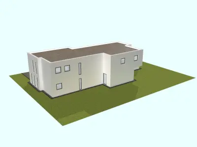 MODERN HOUSE Free low-poly 3D model
