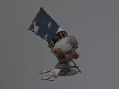 abandoned satelite 3D model