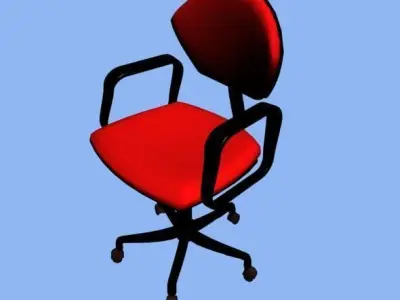 3D chair office Low-poly 3D model