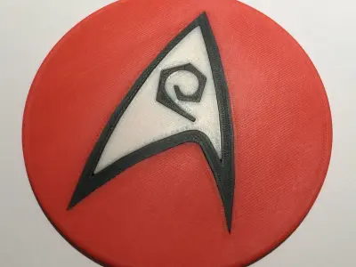 USS Enterprise Engineering and Security Department Coaster Free 3D print model