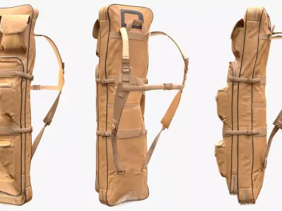 Tactical Bag 127 - All MH Bodies - UE5 Skeletons - Rigged Low-poly 3D model