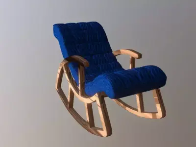 Rocking Chair Free 3D model buy