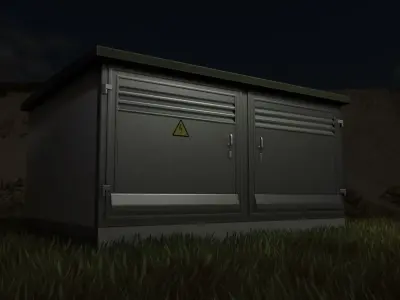 Transformer Station High-Poly Version 3D model