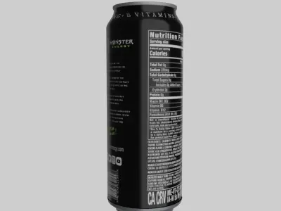 Monster Drink Low-poly 3D model