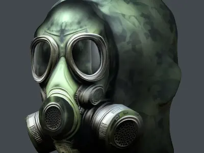 Helmet 3d model military combat Military Low-poly Low-poly 3D model