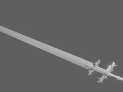 Fantasy Zweihander 3D model