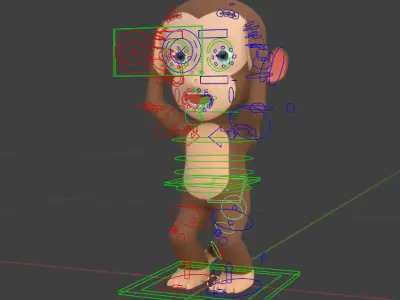  3D Monkey Model 3D model
