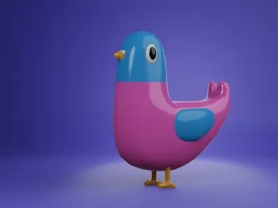 Cartoon Bird 3d model 3D model
