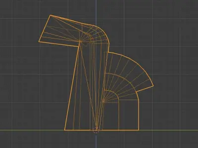 Mexican Skyscraper - Torre del Caballito Low-poly 3D model