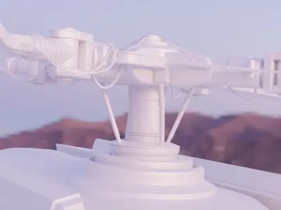 Generic Futuristic Attack Helicopter 3D Model 3D model