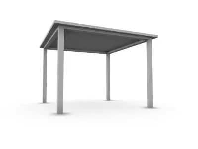 Dining Table SHC Quick Office LM Low-poly 3D model