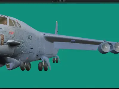 B-52 model Free 3D model