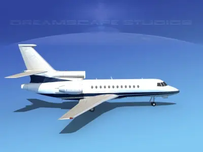 Dassault Falcon 900 V15 3D model