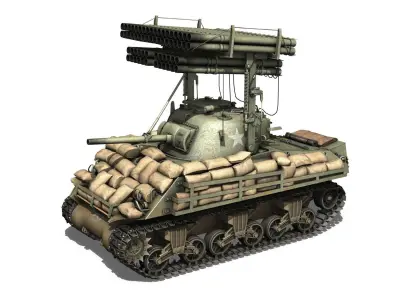 M4A3 Sherman Calliope 3D model