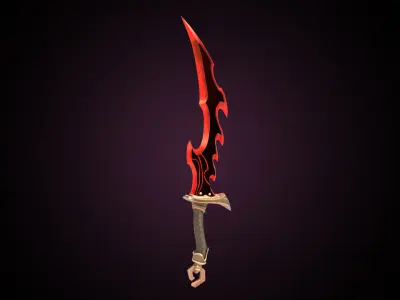 Dagger Solo Leveling Low-poly 3D model